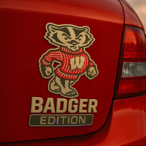 Wisconsin Badgers Car Name Badge Emblem