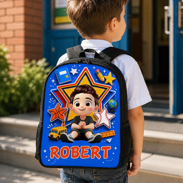 Custom Printed Classroom Style Backpack for Students with Personalized Name 5 Custom Printed Classroom Style Backpack for Students with Personalized Name - Image 5