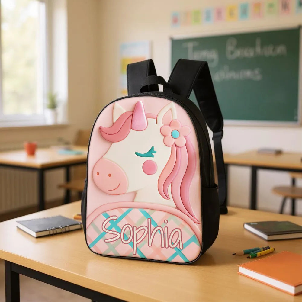 Custom Printed Back-to-School Backpack for Students with Personalized Name 3 Custom Printed Back-to-School Backpack for Students with Personalized Name - Image 3