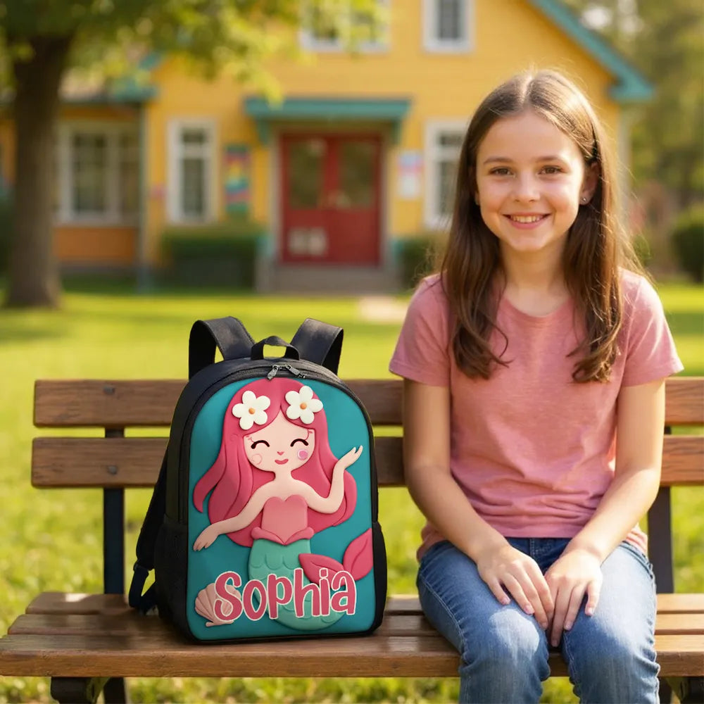 Custom Printed Back-to-School Backpack for Students with Personalized Name 4 Custom Printed Back-to-School Backpack for Students with Personalized Name - Image 4