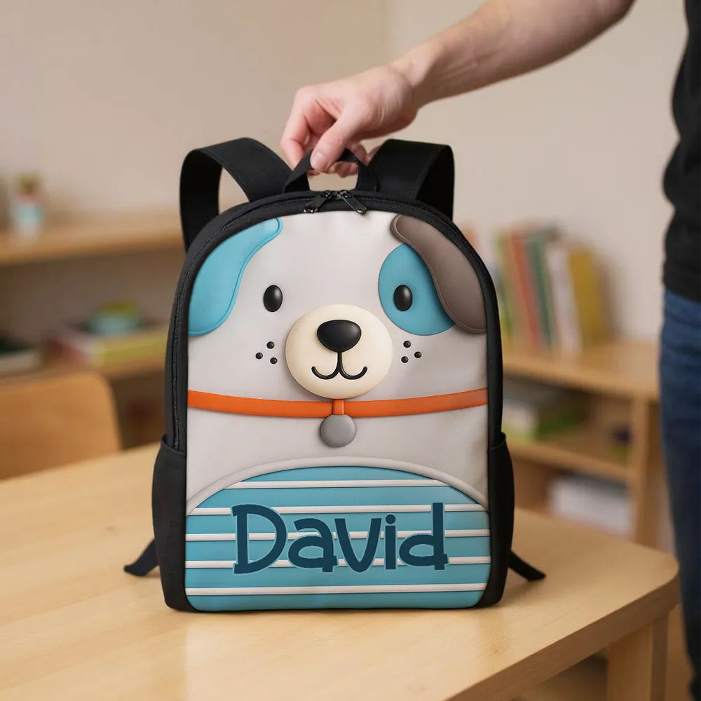 Custom Printed Back-to-School Backpack for Students with Personalized Name 2 Custom Printed Back-to-School Backpack for Students with Personalized Name - Image 2