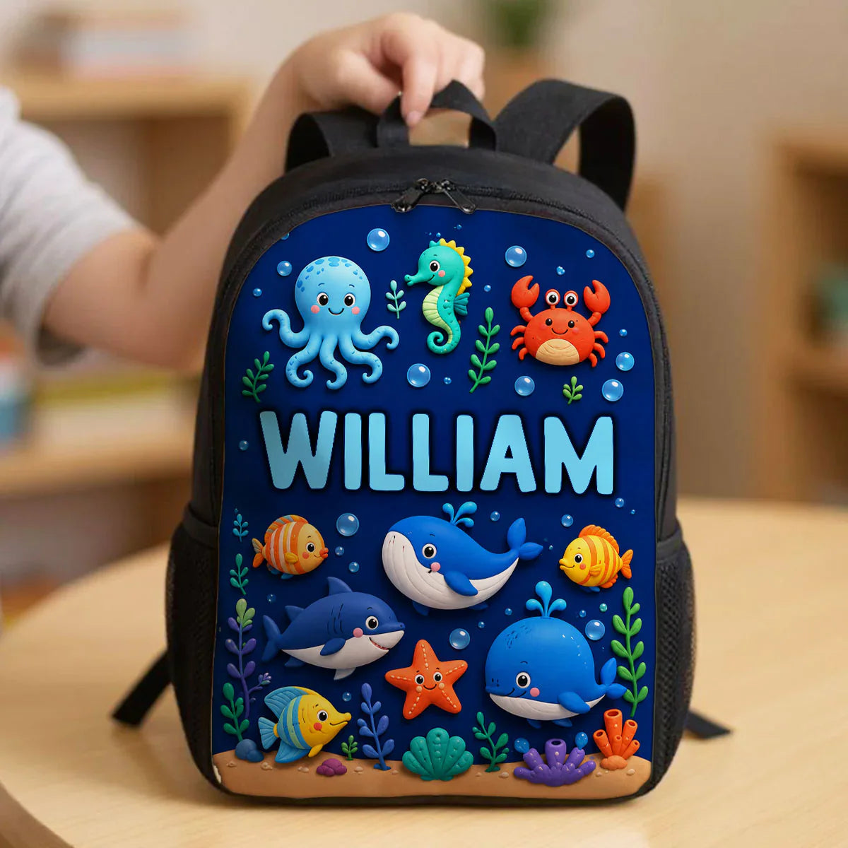 Custom Printed Cute Animal Prints Backpack for Students and Daycare with Personalized Name 5 Custom Printed Cute Animal Prints Backpack for Students and Daycare with Personalized Name - Image 5
