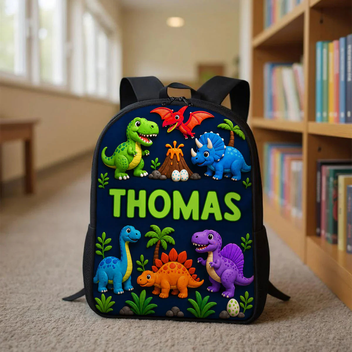 Custom Printed Cute Animal Prints Backpack for Students and Daycare with Personalized Name 7 Custom Printed Cute Animal Prints Backpack for Students and Daycare with Personalized Name - Image 7