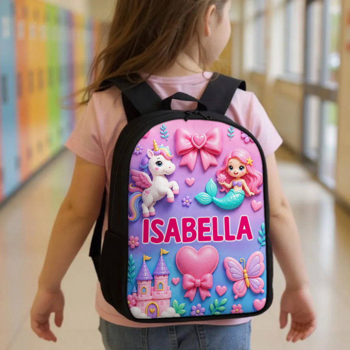 Custom Printed Cute Animal Prints Backpack for Students and Daycare with Personalized Name 3 Custom Printed Cute Animal Prints Backpack for Students and Daycare with Personalized Name - Image 3