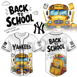 Custom Name And Number New York Yankees 2026 Back To School Baseball Jersey for Baseball Fans