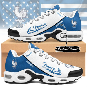 Custom Name France Football Global Soccer Event 2026 Air Cushion Sneakers