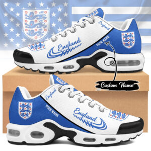Custom Name England Football Global Soccer Event 2026 Air Cushion Sneakers