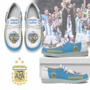 Global Soccer Event 2026 Argentina Soccer Team Hey Dude Shoes