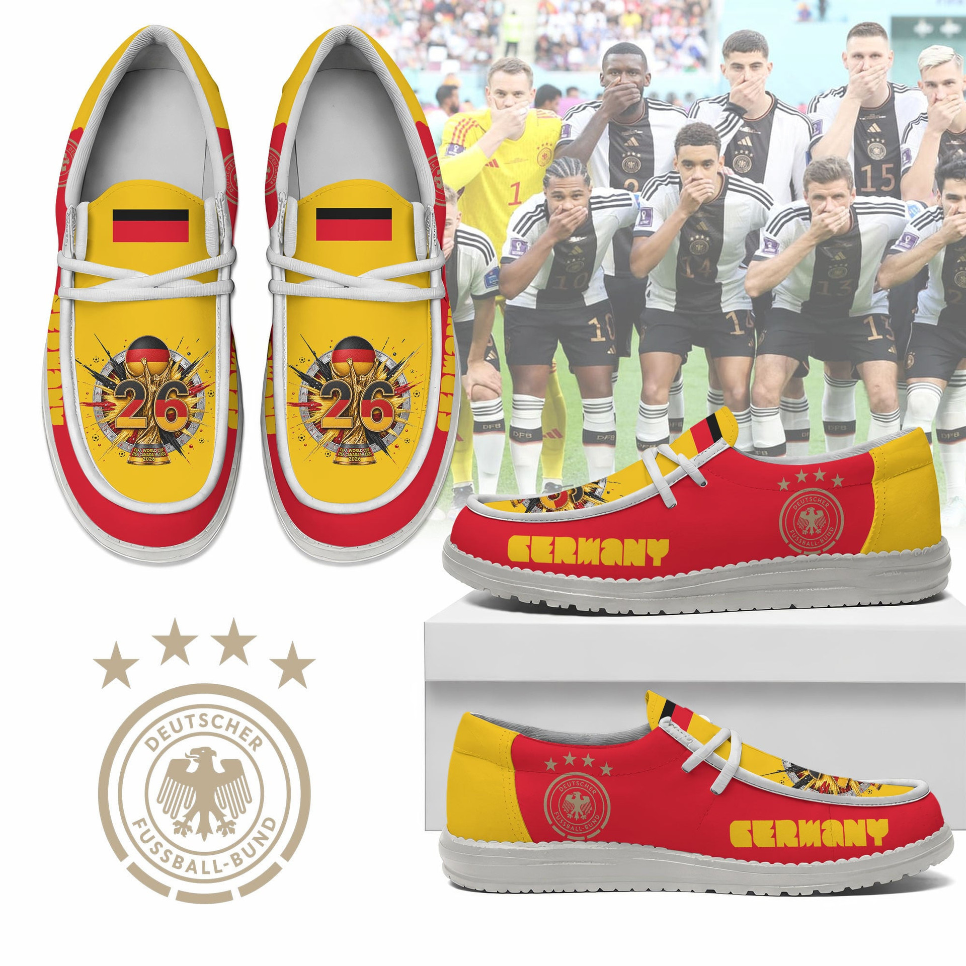 Global Soccer Event 2026 Germany Soccer Team Hey Dude Shoes 1 Global Soccer Event 2026 Germany Soccer Team Hey Dude Shoes