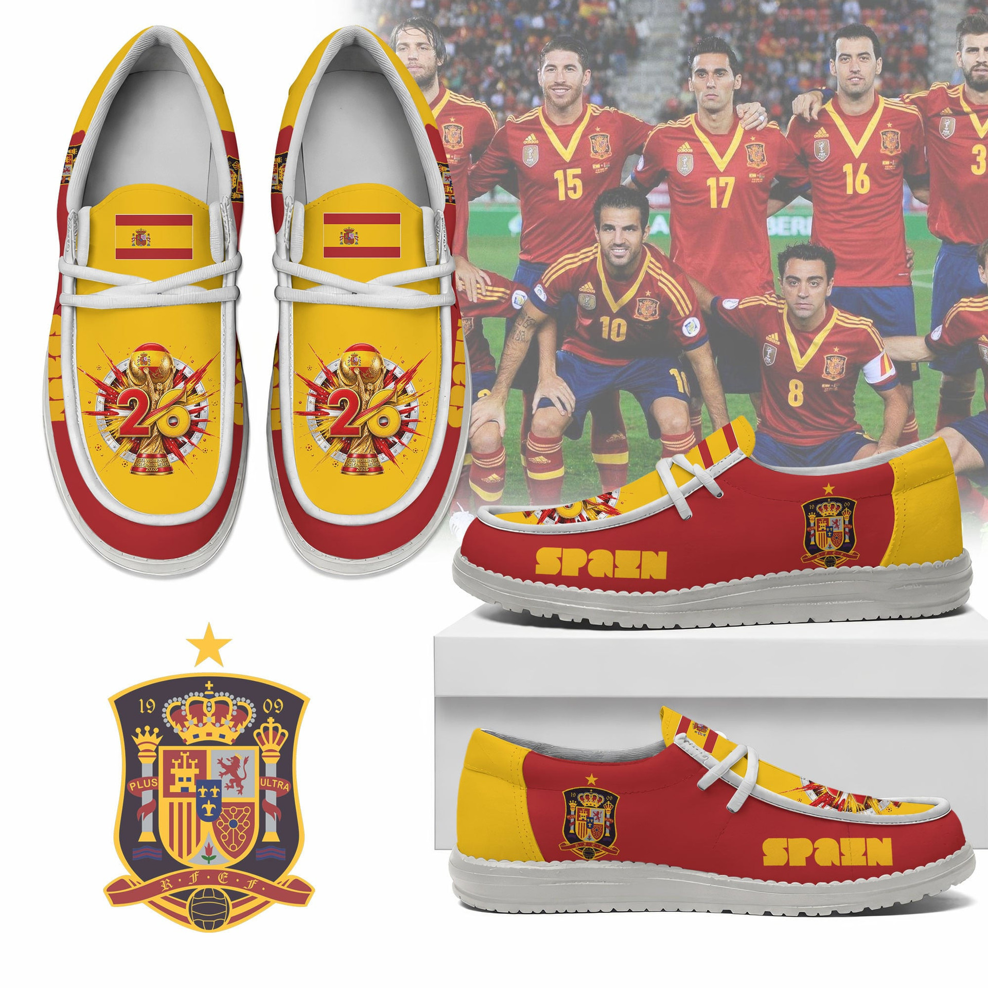 Global Soccer Event 2026 Spain Soccer Team Hey Dude Shoes 1 Global Soccer Event 2026 Spain Soccer Team Hey Dude Shoes