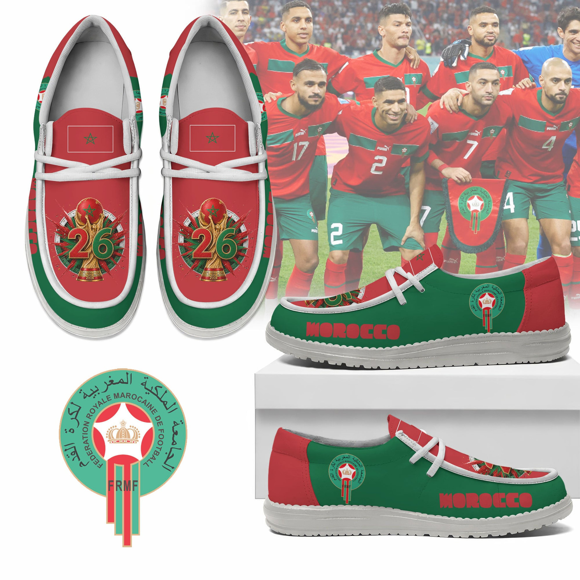 Global Soccer Event 2026 Morocco Soccer Team Hey Dude Shoes 1 Global Soccer Event 2026 Morocco Soccer Team Hey Dude Shoes