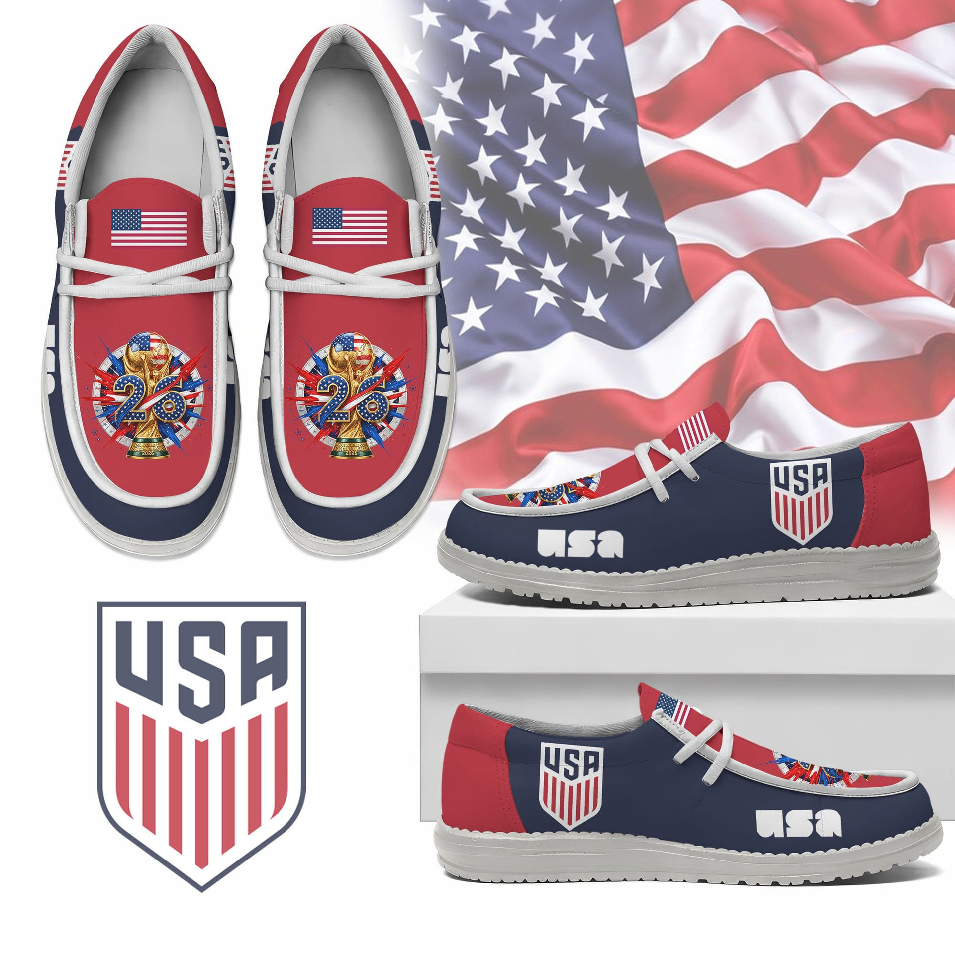 Global Soccer Event 2026 USA Soccer Team Hey Dude Shoes 1 Global Soccer Event 2026 USA Soccer Team Hey Dude Shoes