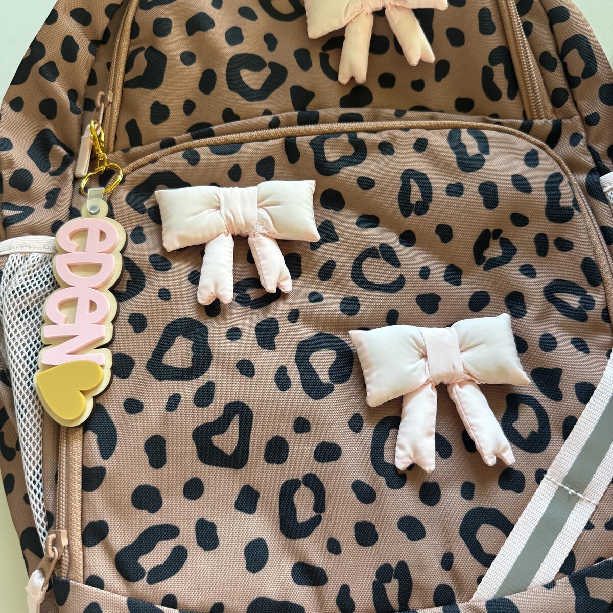 Custom 3D Layered Pastel Wood Name Keychain for Everyday Bags with Decorative Charm 2 Custom 3D Layered Pastel Wood Name Keychain for Everyday Bags with Decorative Charm - Image 2