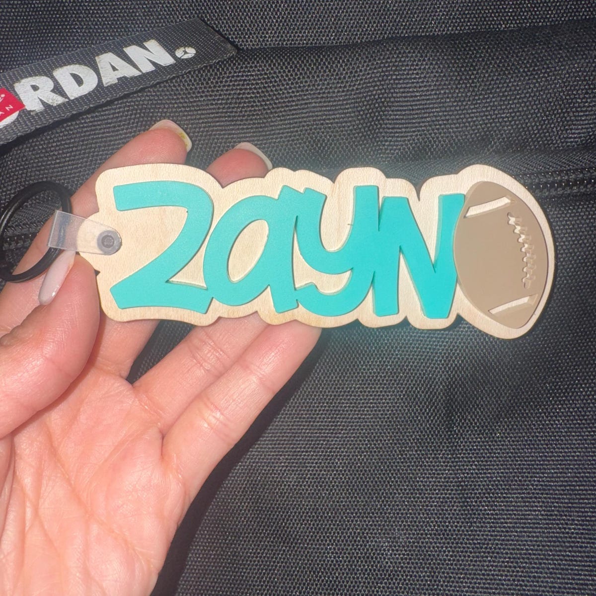 Custom 3D Layered Acrylic Name Keychain for Everyday Backpacks with Decorative Charm 5 Custom 3D Layered Acrylic Name Keychain for Everyday Backpacks with Decorative Charm - Image 5