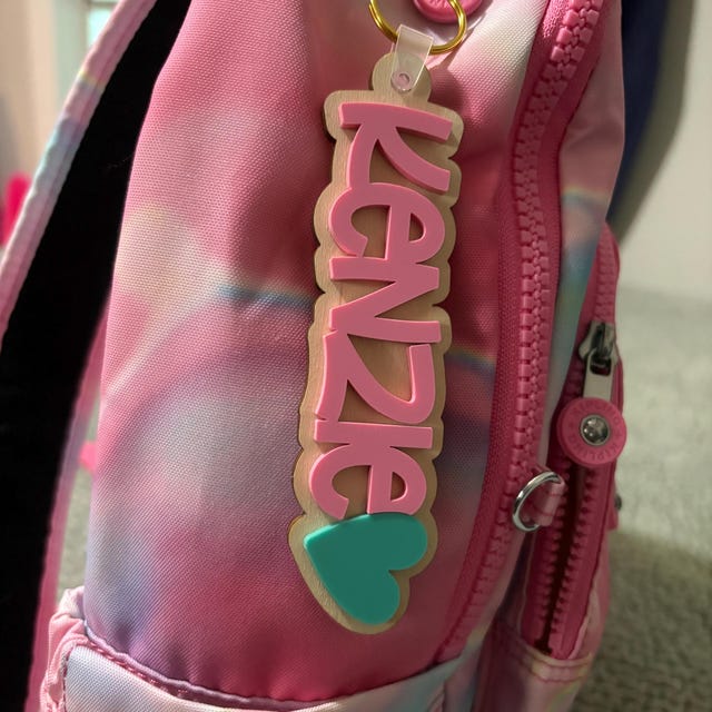 Personalized 3D Layered Name Keychain with Custom Charm for Daily Totes and Keys 2 Personalized 3D Layered Name Keychain with Custom Charm for Daily Totes and Keys - Image 2
