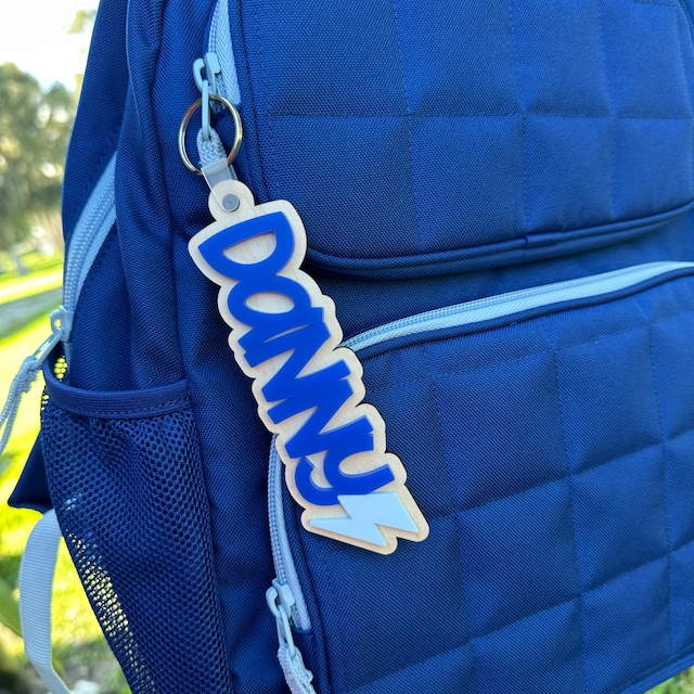 Custom 3D Layered Acrylic Name Keychain for Everyday Backpacks with Decorative Charm 1 Custom 3D Layered Acrylic Name Keychain for Everyday Backpacks with Decorative Charm