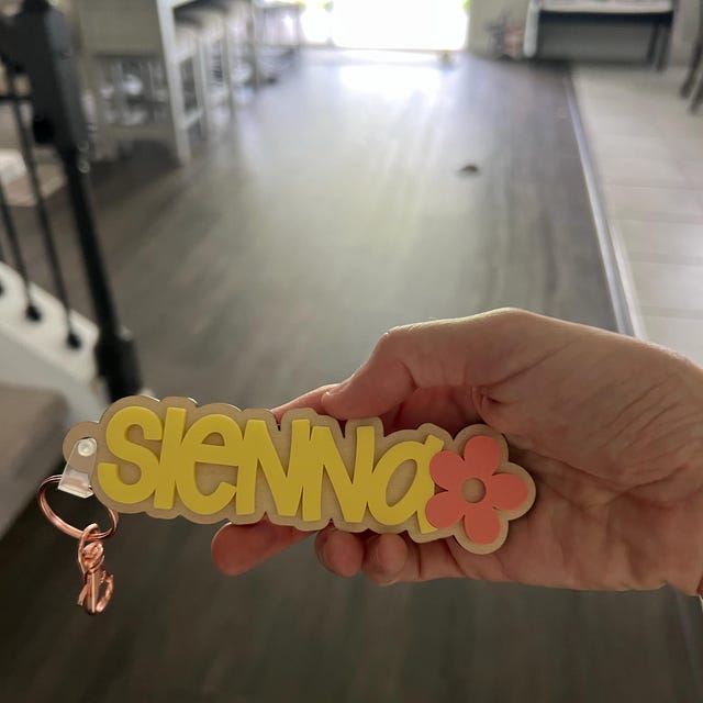 Custom 3D Layered Wood Name Keychain for Daily Totes with Custom Charm 4 Custom 3D Layered Wood Name Keychain for Daily Totes with Custom Charm - Image 4