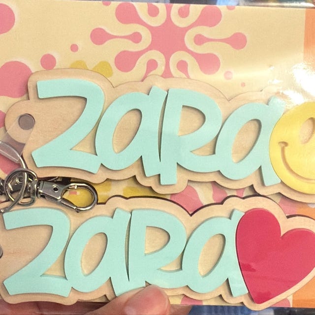 Custom 3D Layered Wood Name Keychain for Everyday Bags and Keys with Decorative Charm 4 Custom 3D Layered Wood Name Keychain for Everyday Bags and Keys with Decorative Charm - Image 4