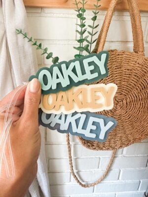 Unique Bag Tag Laser Cut Custom For Travel Bags Customizable Text