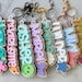 Personalized 3D Layered Name Keychain with Charm for Backpacks and Keys 3 Personalized 3D Layered Name Keychain with Charm for Backpacks and Keys - Image 3