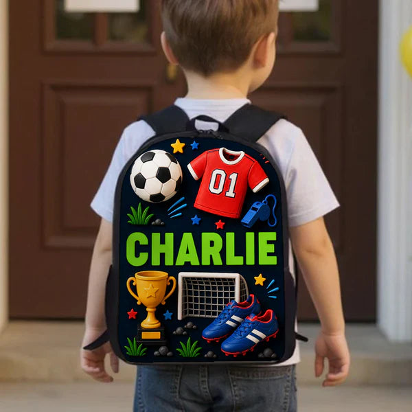 Custom Printed Sports Design Backpack for Students and Athletes with Personalized Name 6 Custom Printed Sports Design Backpack for Students and Athletes with Personalized Name - Image 6