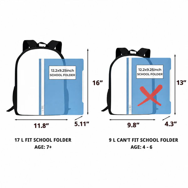 Custom Printed Excavator Ride Backpack for Students and Daycare with Personalized Name 5 Custom Printed Excavator Ride Backpack for Students and Daycare with Personalized Name - Image 5