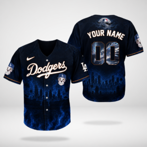 Custom Name And Number Los Angeles Dodgers 2026 Halloween Baseball Jersey for Baseball Fans