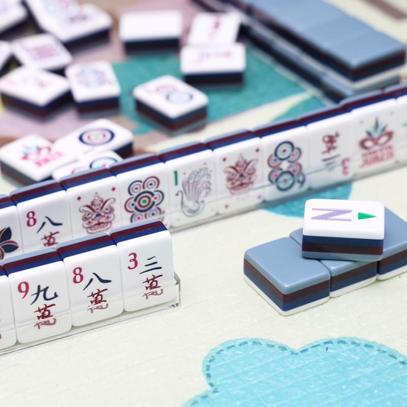 Purple American Mahjong Set - 160 Acrylic Tiles, Mat, Storage Bag & Accessories 9 Purple American Mahjong Set - 160 Acrylic Tiles, Mat, Storage Bag & Accessories - Image 9