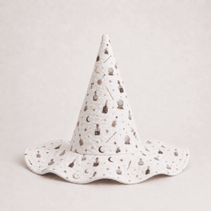Pastel Moon Potion Magic Quilted Witch Hat
