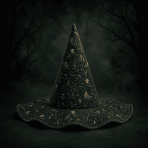 Enchanted Forest Botanical Celestial Quilted Witch Hat