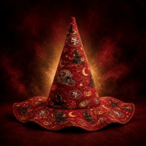 San Francisco 49ers Halloween Quilted Witch Hat
