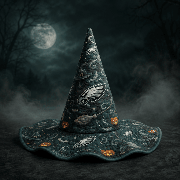 Philadelphia Eagles Halloween Quilted Witch Hat 1 Philadelphia Eagles Halloween Quilted Witch Hat
