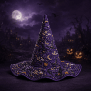 Baltimore Ravens Halloween Purple Quilted Witch Hat