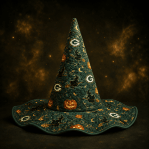Green Bay Packers Halloween Quilted Witch Hat