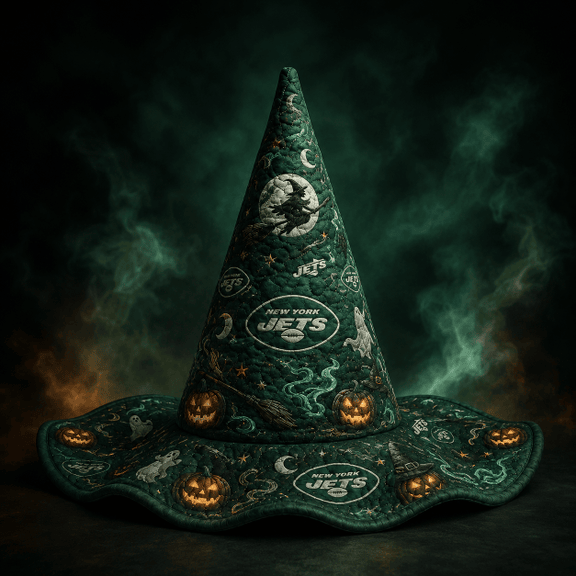New York Jets Halloween Quilted Witch Hat 1 New York Jets Halloween Quilted Witch Hat
