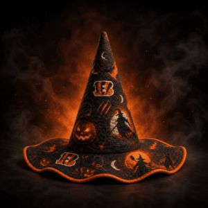 Cincinnati Bengals Halloween Quilted Witch Hat