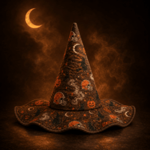 Cleveland Browns Halloween Pumpkin Quilted Witch Hat