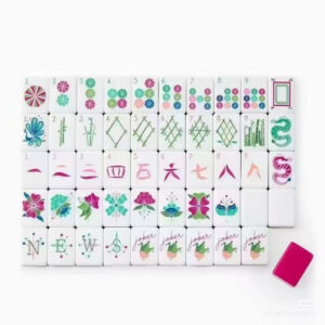 Classic Travel Game Night American Mahjong Set - 160 Acrylic Tiles, Mat, Storage Bag & Accessories