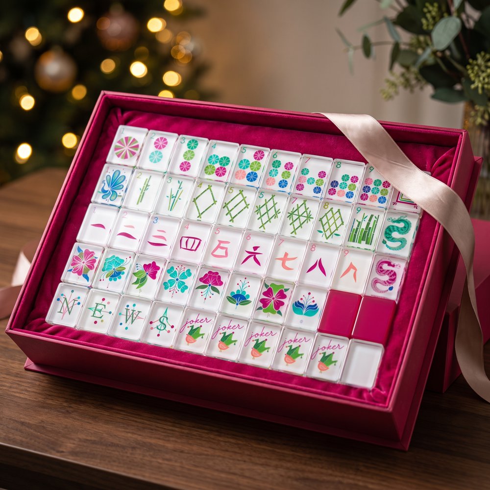 Classic Travel Game Night American Mahjong Set - 160 Acrylic Tiles, Mat, Storage Bag & Accessories 3 Classic Travel Game Night American Mahjong Set - 160 Acrylic Tiles, Mat, Storage Bag & Accessories - Image 3