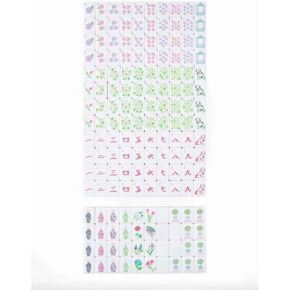 Light Purple American Mahjong Set - 160 Acrylic Tiles, Mat, Storage Bag & Accessories 1 Light Purple American Mahjong Set - 160 Acrylic Tiles, Mat, Storage Bag & Accessories