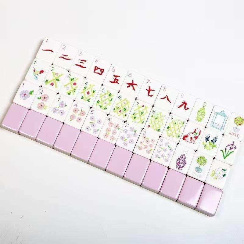Light Purple American Mahjong Set - 160 Acrylic Tiles, Mat, Storage Bag & Accessories 2 Light Purple American Mahjong Set - 160 Acrylic Tiles, Mat, Storage Bag & Accessories - Image 2