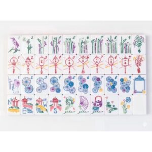 Jade Green American Mahjong Set - 160 Acrylic Tiles, Mat, Storage Bag & Accessories