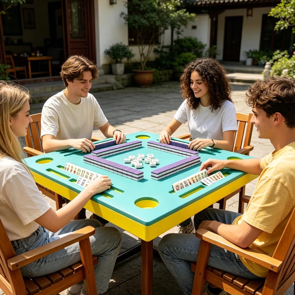 Pool Party American Mahjong Set - 160 Acrylic Tiles, Mat, Storage Bag & Accessories 6 Pool Party American Mahjong Set - 160 Acrylic Tiles, Mat, Storage Bag & Accessories - Image 6