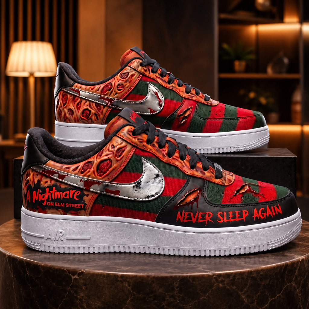 A Nightmare on Elm Street Freddy Krueger Never Sleep Again Shoes Sneakers for Horror Fans 2 A Nightmare on Elm Street Freddy Krueger Never Sleep Again Shoes Sneakers for Horror Fans - Image 2