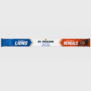 American Football Event 2026 Detroit Lions Vs Cincinnati Bengals Scarf Version 1