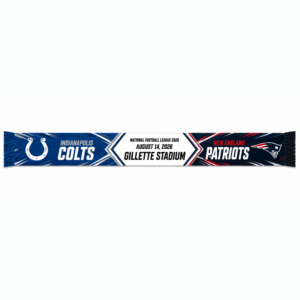 American Football Event 2026 Indianapolis Colts Vs New England Patriots Scarf Version 1