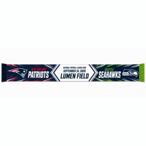 American Football Event 2026 New England Patriots Vs Seattle Seahawks Scarf Version 1