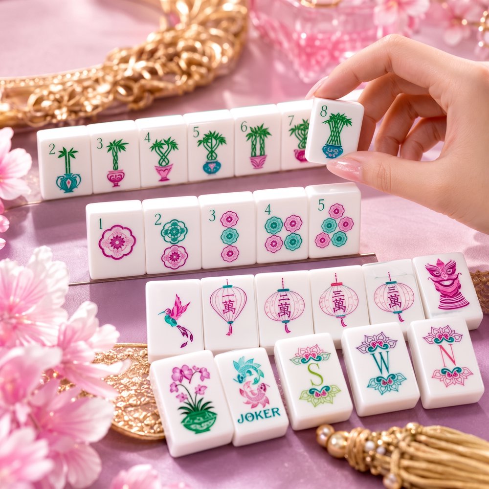Clear Home Game American Mahjong Set - 160 Acrylic Tiles, Mat, Storage Bag & Accessories 2 Clear Home Game American Mahjong Set - 160 Acrylic Tiles, Mat, Storage Bag & Accessories - Image 2