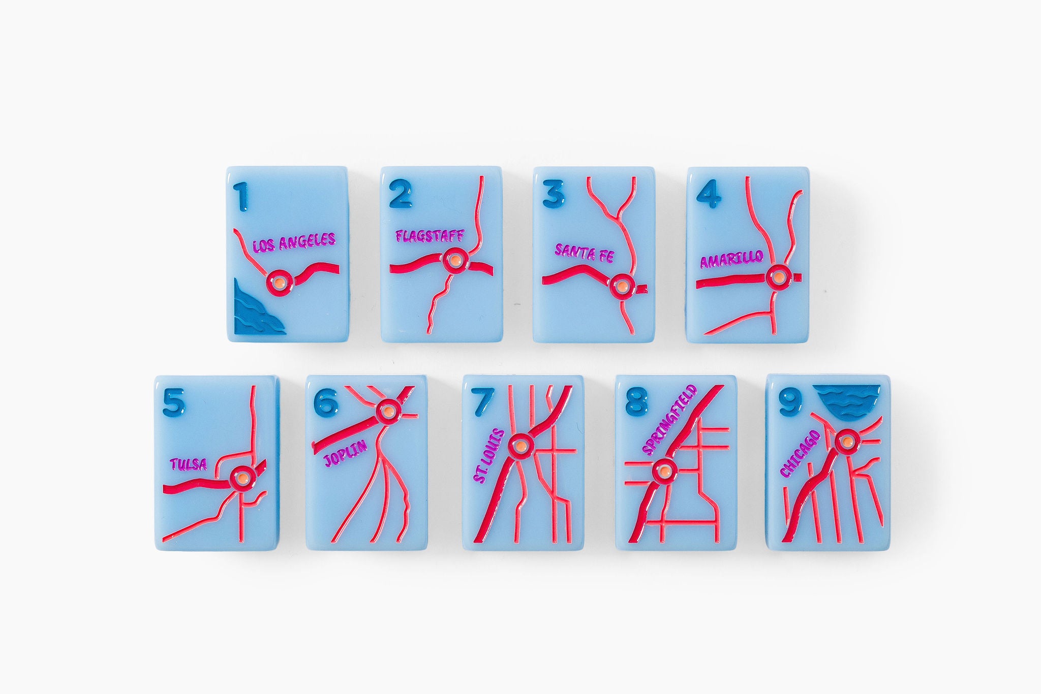True Blue Americana Heritage American Mahjong Set - 160 Acrylic Tiles, Mat, Storage Bag & Accessories 4 True Blue Americana Heritage American Mahjong Set - 160 Acrylic Tiles, Mat, Storage Bag & Accessories - Image 4
