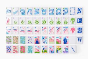 Crisp White Americana Heritage American Mahjong Set - 160 Acrylic Tiles, Mat, Storage Bag & Accessories